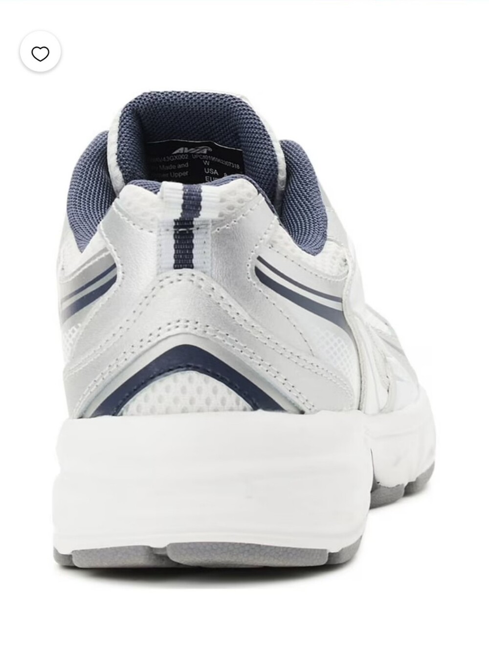 Avia Silver Athletic Sneaker (8.5W)NWT - Picture 5 of 7
